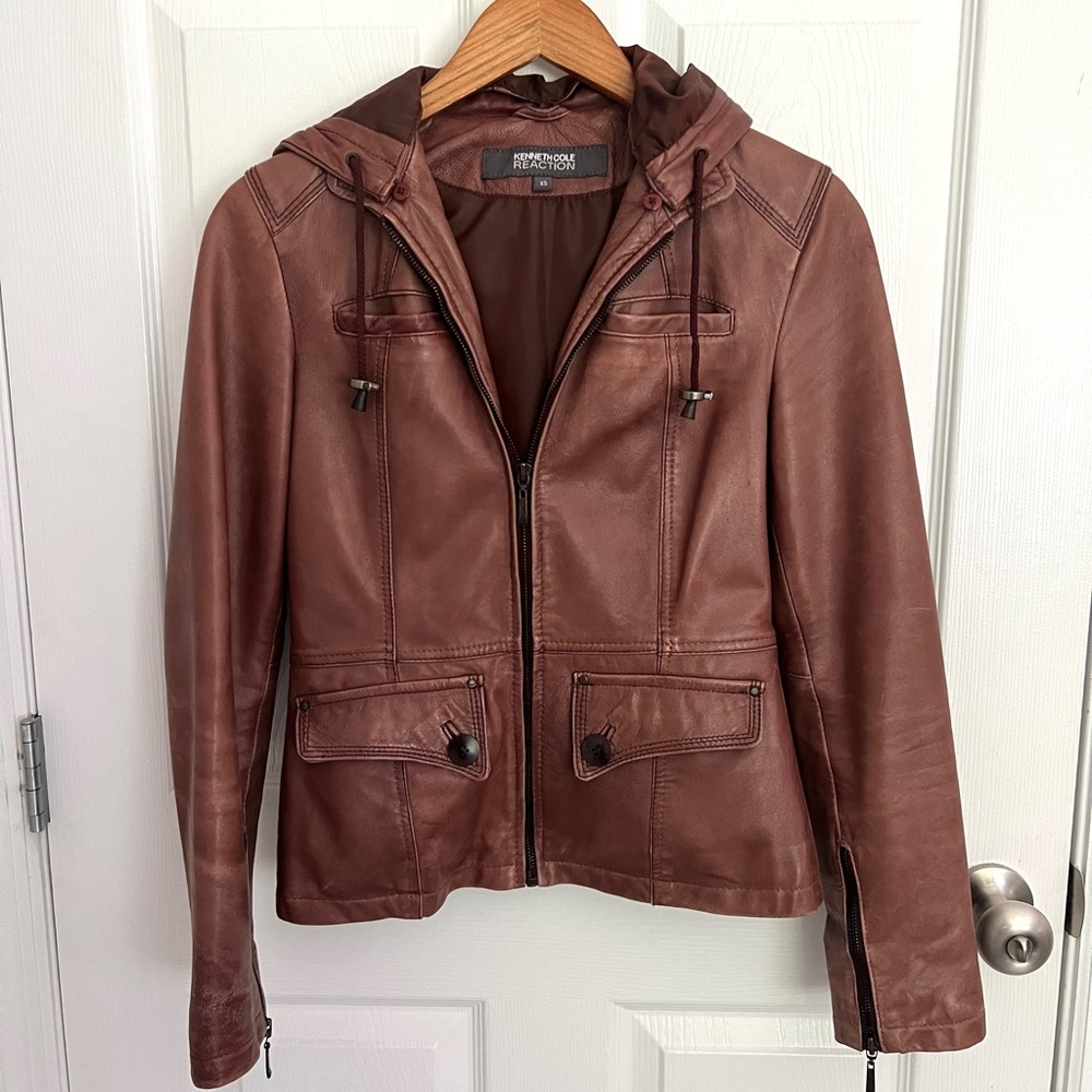 KENNETH COLE Leather Jacket